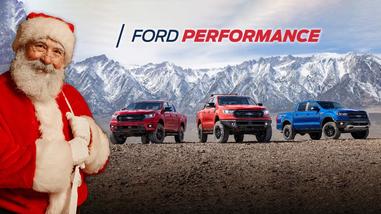 Santa Claus y Ford Performance listos para esta navidad Mexico